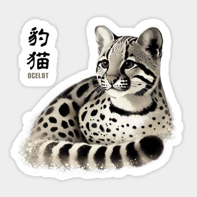 Ocelot Sticker by CreativeSage